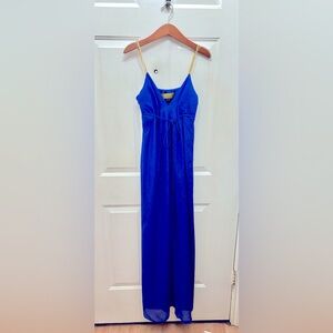 Beautiful!!! Nicole Miller royal blue slip dress sz 8